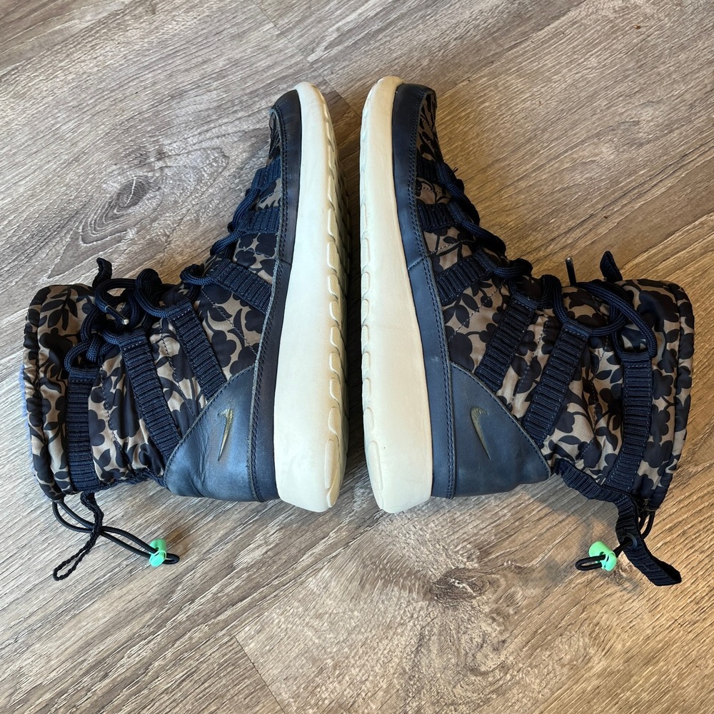 Nike Roshe One Hi Liberty QS Obsidian Sneaker Boot Blue White Womens US 8.5 UK 6